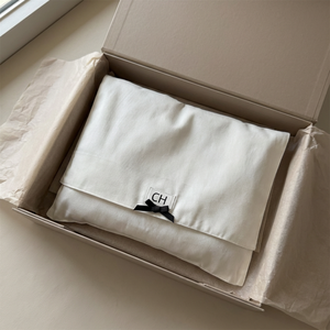 Organic Cotton Natural Color <b>Envelope</b> Bag Logo Screen Printed Recyclable Luxury New Style <b>Gift</b> Bag - Product Image 1