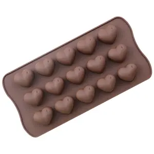 15 Hohlräume Herz/Stern/Schale/Zylinder/Rund/Donut Backform Eiswürfel schalen für Pralinen Molde De Silikon Para Schokolade