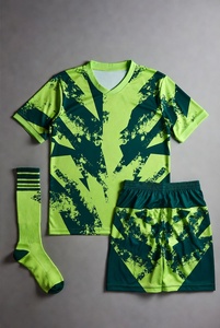 Uniforme de football d'hiver SPANT de haute qualité, 100% coton, léger, séchage rapide, col en V, manches longues, logo imprimé par transfert thermique sur le devant - Product Image 3