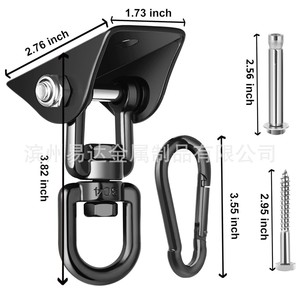 Eda 70mm <b>Swing</b> Hook 304 Stainless Steel Rotating Fixed Hook For Outdoor Hammock Chair Accessories - Product Image 2