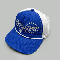 Gorra Deportiva de Malla de 5 Paneles con Cordón Ajustable, Diseño Personalizado, Logotipo Bordado en 3D OEM, Gorras de Poliéster para Golf y Béisbol