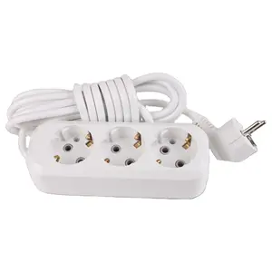 OSWELL Extension Socket 3 Way With Grounding EU Standard With 2/3/5 Meters Cable Electrical Power Strip