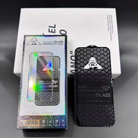Verre trempé HUAYUAN ESD antistatique en aluminium haute performance, découpe diamant, grand arc, 0,4 mm, pour iPhone Duo 18 17 16 Pro Max