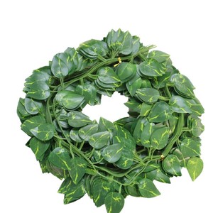 Guirlande de feuilles vertes artificielles en lierre pour la décoration de la maison et du jardin, lot de 3 pièces - Product Image 4