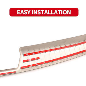 อุปกรณ์ตกแต่งภายนอกรถยนต์สแตนเลสโครเมียม OEM สำหรับกันชนหลัง Kia Forte ปี 2009-2018 - Product Image 6