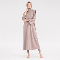 Ensemble de maillots de bain Burkini pour femmes musulmanes, tenue de bain modeste à deux pièces avec hijab, pour les vacances à la plage