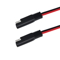 2 м 18AWG красный и черный Солнечный Sae быстрое подключение 12 В Соединительный разъем Автомобильный Аккумулятор кабель питания провод