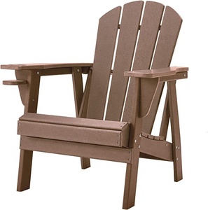 Chaises de fosse à feu (traditionnelles, en teck), chaise à coussin d'air, en HDPE, toutes saisons - Product Image 1