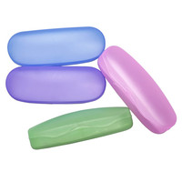 Tendance 2026 : Étui à lunettes transparent en plastique, boîte à lunettes portable colorée, protection écologique pour lunettes, personnalisable