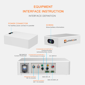Batteries lithium-ion haute tension pour stockage d'énergie solaire empilées, système de batterie 10KWH 20KWH 30KWH - Product Image 6