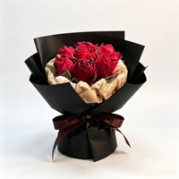 Bouquet de fleurs séchées créatif et éternel, désodorisant de voiture autoportant léger et écologique, parfum de rose, idéal comme cadeau