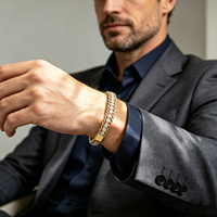 Chaîne cubaine de luxe Hip Hop en moissanite brillante, argent massif 925 pour hommes, bracelet cubain avec logo personnalisé, diamant de laboratoire disponible