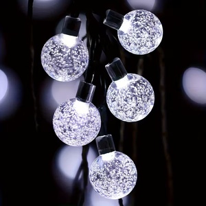 <span class=keywords><strong>Guirlande</strong></span> <span class=keywords><strong>solaire</strong></span> <span class=keywords><strong>multicolore</strong></span> à boules de cristal pour extérieur, à suspendre sur arbre, pelouse, porche, camping, hôtel, cabane, chalet, Nouvel An - Product Image 5