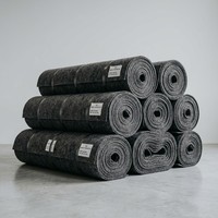 Bandes de feutre polyester non tissé industriel haute densité, enduites de PE, légères, absorbantes d'huile, résistantes à la chaleur, insonorisantes
