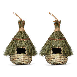 2023 Neuankömmling Vogelnest-Bezauberndes dekoratives Kolibri haus, kreatives hängendes Gras gewebtes Nest - Product Image 2