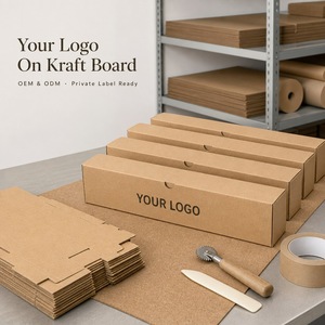 Boîte à <span class=keywords><strong>pizza</strong></span> en carton ondulé kraft extra longue personnalisée en gros avec couvercle à charnière, rabats latéraux et encoche pour le pouce pour l'emballage alimentaire à emporter - Product Image 3