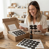 Étiquettes personnalisées pour emballages privés, impression d'autocollants de produits, logo de marque, étiquettes rondes en rouleaux, autocollants en vinyle imperméables
