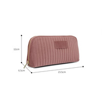 Sac de rangement en tissu velours doublé Etsy, couleur unie, pour pinceaux de maquillage, sac à main portable, grand format, style bohème, en forme de cube