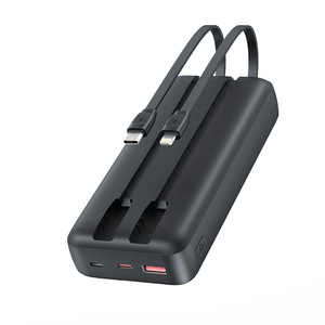 Batterie externe 2-en-1 20000mAh avec 2 câbles intégrés, charge rapide 22.5W SCP PD 20W, chargeur <span class=keywords><strong>portable</strong></span>, affichage numérique - Product Image 5