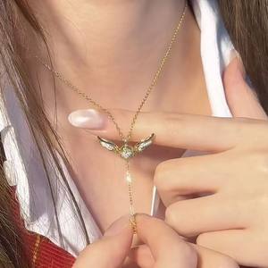 สร้อยคอเพชรโกลเด้นสไนท์ช รุ่นคอลแลบแบรนด์ สำหรับผู้หญิง ดีไซน์หรูหรา ระดับไฮเอนด์ เหมาะเป็นของขวัญ - Product Image 3