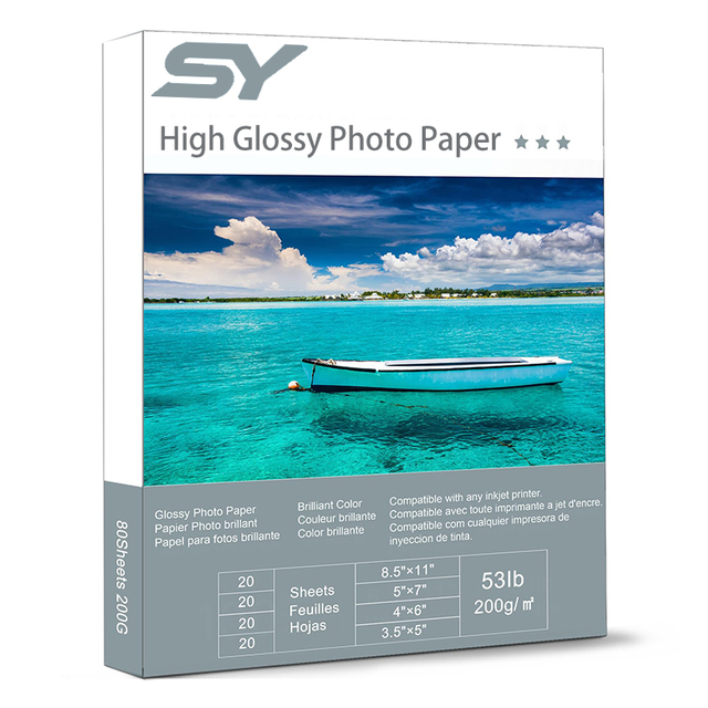 115g 135g 160g 180g 260g Wholesale A4 Direct Factory High Glossy Photo Paper for Inkjet Printers Printing Photos