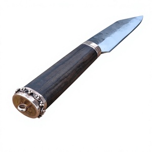 Cuchillo Vikingo Seax de Calidad Premium, DIY OEM, Acero al Carbono Alto, Hoja Recta, Punta Caída, Mango de Madera, para Caza al Aire Libre - Product Image 3