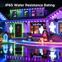 Guirnalda de Luces LED de Navidad con Cable Verde IP65, Luces Decorativas para Árbol, Valla y Jardín