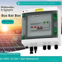 Boîtier de distribution solaire photovoltaïque DC 1 entrée 1 sortie 32A, étanche IP65, pour systèmes d'alimentation 500V 1000V