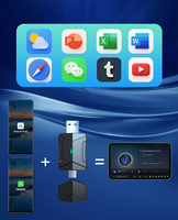 Adaptador USB inalámbrico Carplay para iPhone Android Auto 2 en 1 Original Car Wired Carplay a Wireless