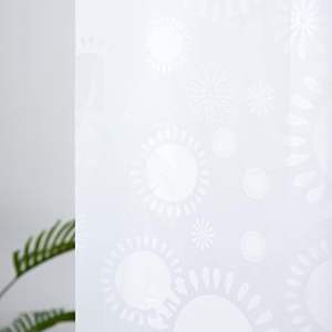 Huangang ม่านอาบน้ำ PEVA ขนาด70X72นิ้วขอบกันแดดแนวตั้งกันน้ำตกแต่งห้องน้ำไวนิลชั้นวางของในห้องน้ำ - Product Image 3