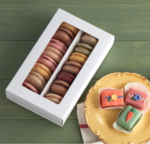 Hộp bao bì <span class=keywords><strong>Macaron</strong></span> cao cấp để lưu trữ thực phẩm thiết kế giấy tái chế với các tính năng dập nổi và cán mờ bóng - Product Image 3