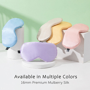 16Mm Mulberry Silk Sleep Mask With Adjustable Bulk Soft Breathable Blackout Eye Cover for Travel Nap Office Home Use - Product Image 4