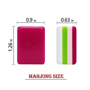 Juego de Mahjong Americano de Lujo de 160 Fichas, Acrílico, Portátil, Ecológico, Resistente al Agua, Estilo Moderno Occidental, Venta al Por Mayor - Product Image 4