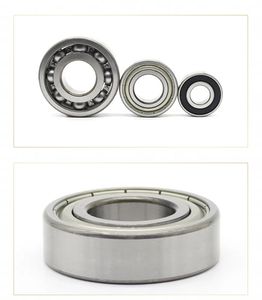 Rodamientos de Bolas de Ranura Profunda de Carga Radial Mejorados 6201-6209 C3 de Acero Cromado P0, Lubricados con Grasa para Bombas de Engranajes de Precisión - Product Image 1