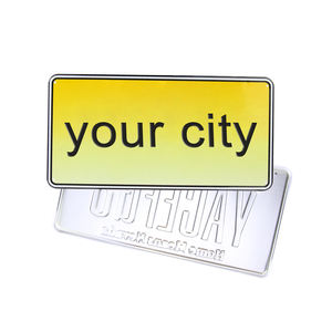 Autocollant de numéro de véhicule personnalisé au royaume-uni et aux états-unis, plaque d'<span class=keywords><strong>immatriculation</strong></span> de voiture, nouveauté, moins cher - Product Image 1