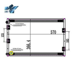 Condensateur de climatisation automobile de qualité, très demandé, pour CAT 323D2 488-6612 - Product Image 3