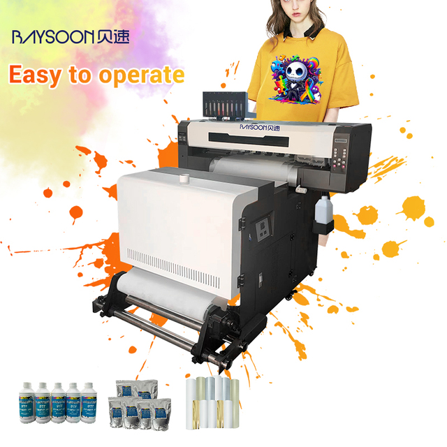 Impresora High Speed Dtf Tshirt Printer Dual Head Xp600/i3200/i1600 DTF Printer Set 60Cm Transfer Custom Heater PET Film