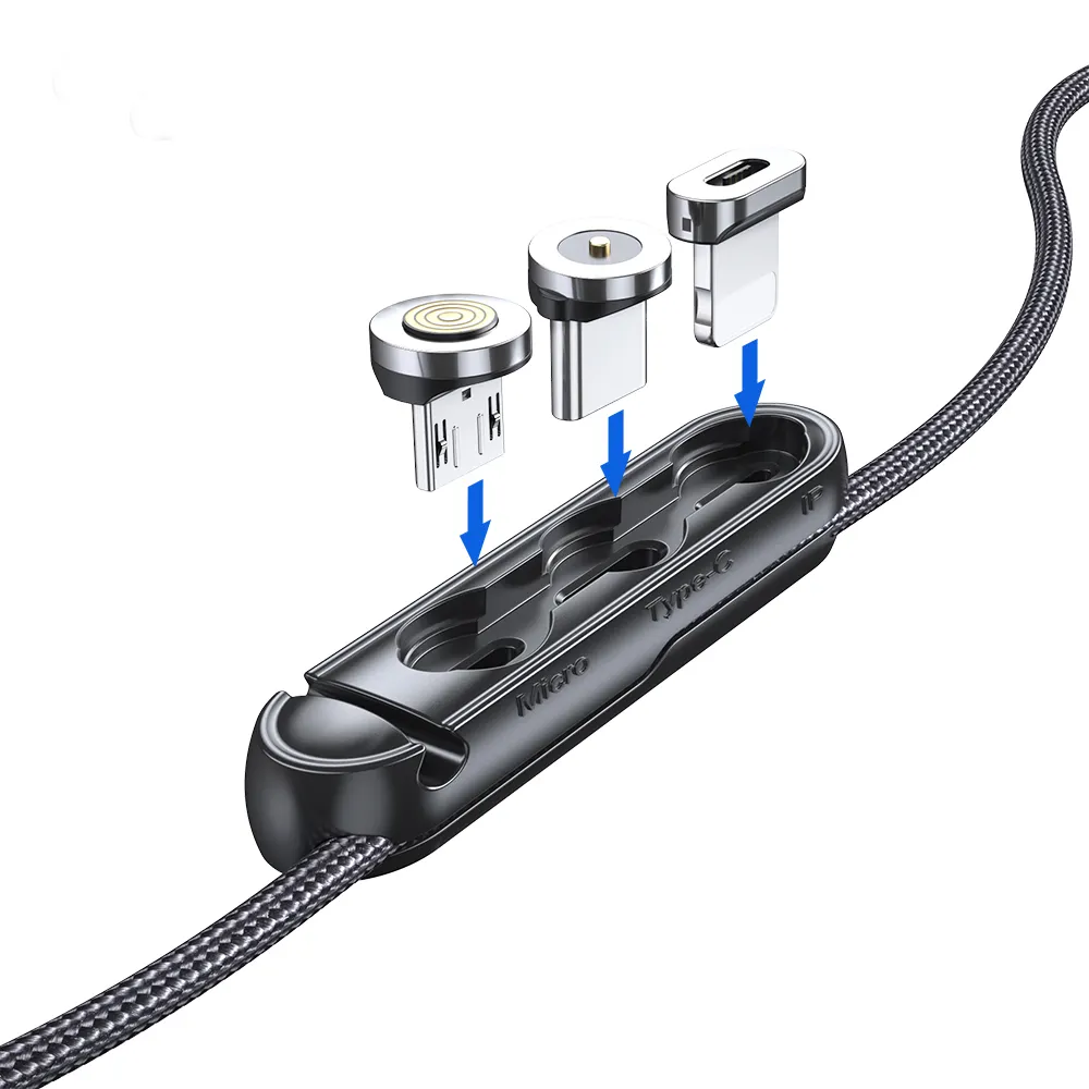 Essager Magnetische Siliconen Plug Case Voor Ios Type-C Micro Draagbare Kabel Organizer Case