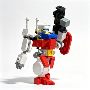 Kit de blocs de construction créatifs STEM expérimentaux, modèle de soldat de type 0, robot Mecha, ensemble de briques à assembler soi-même, jouet décoratif - Product Image 1