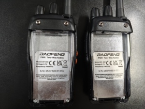 2 Walkie Talkies Baofeng <span class=keywords><strong>BF</strong></span>-<span class=keywords><strong>88E</strong></span> PMR446 0.5W/2W UHF 446.00625-446.19375MHz 12.5KHz con Cargador USB y Auriculares, Sin Licencia PMR446 - Product Image 5