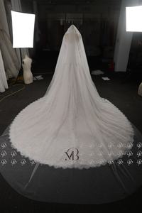 Mily nupcial MHL681 A-Line Zipper Voltar mangas Pérolas Lace Vestidos De Casamento com Espartilho - Product Image 6