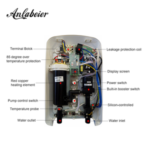 Máy nước nóng trực tiếp không bình tích điện 5500W 220V 50Hz cho phòng tắm, có bơm - Product Image 6