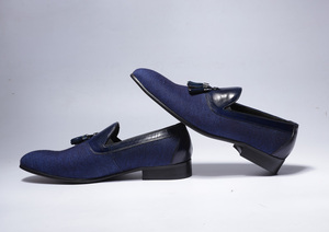 Borla azul mocasines casuales <span class=keywords><strong>traje</strong></span> de ocio mocasines de conducción Slip-On zapatos hombres zapatos - Product Image 6
