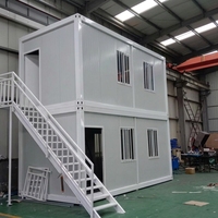 Casa Prefabricada de Lujo Minimalista, Estructura Contenedor, Transpirable, Portátil, Pequeña, para Campamento, Hotel, Apartamento, Villa, Escuela