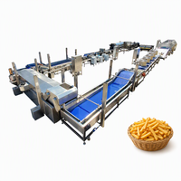 Complete automatische productielijn voor aardappelchips & frieten, industriële aardappelverwerkingsapparatuur