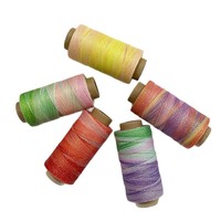 Fil ciré ciel étoilé, fil tressé, tube en papier, fil ciré rond brillant pour macramé fait main