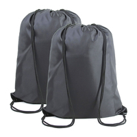 Sac à cordon personnalisé avec logo promotionnel, sac à dos sport en polyester 100D pour la gym, les événements professionnels et les cadeaux