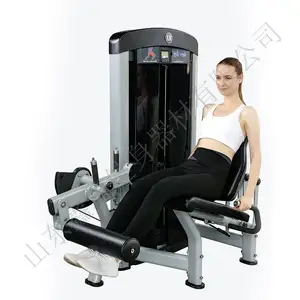 Máquina de fuerza para Fitness, equipo de gimnasio con Pin cargado, máquina de extensión de piernas para rizos