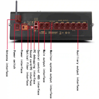 Mezcladora Digital X16, Consola de Mezcla de Audio de 16 Canales con Pantalla Táctil, Control Remoto Multidispositivo para Sistema de Sonido