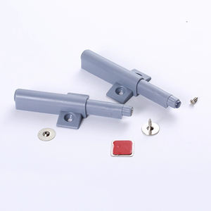 Dispositif de poussée de porte de placard à ressort magnétique auto-rétractable, à bouton-poussoir, sans poignée, encastré et dissimulé - Product Image 3